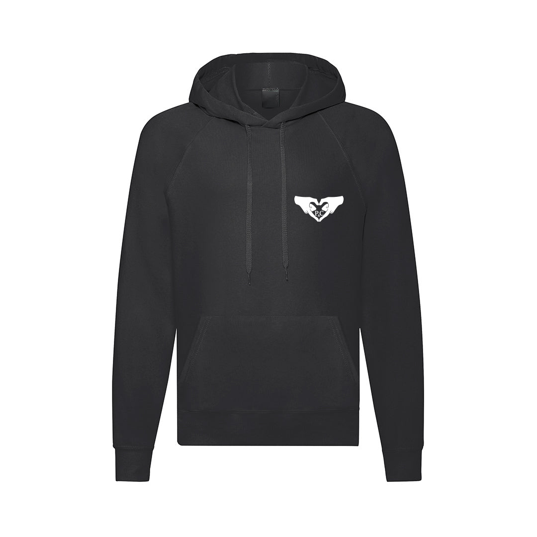 Hoddie desenho de mãos em forma de coração