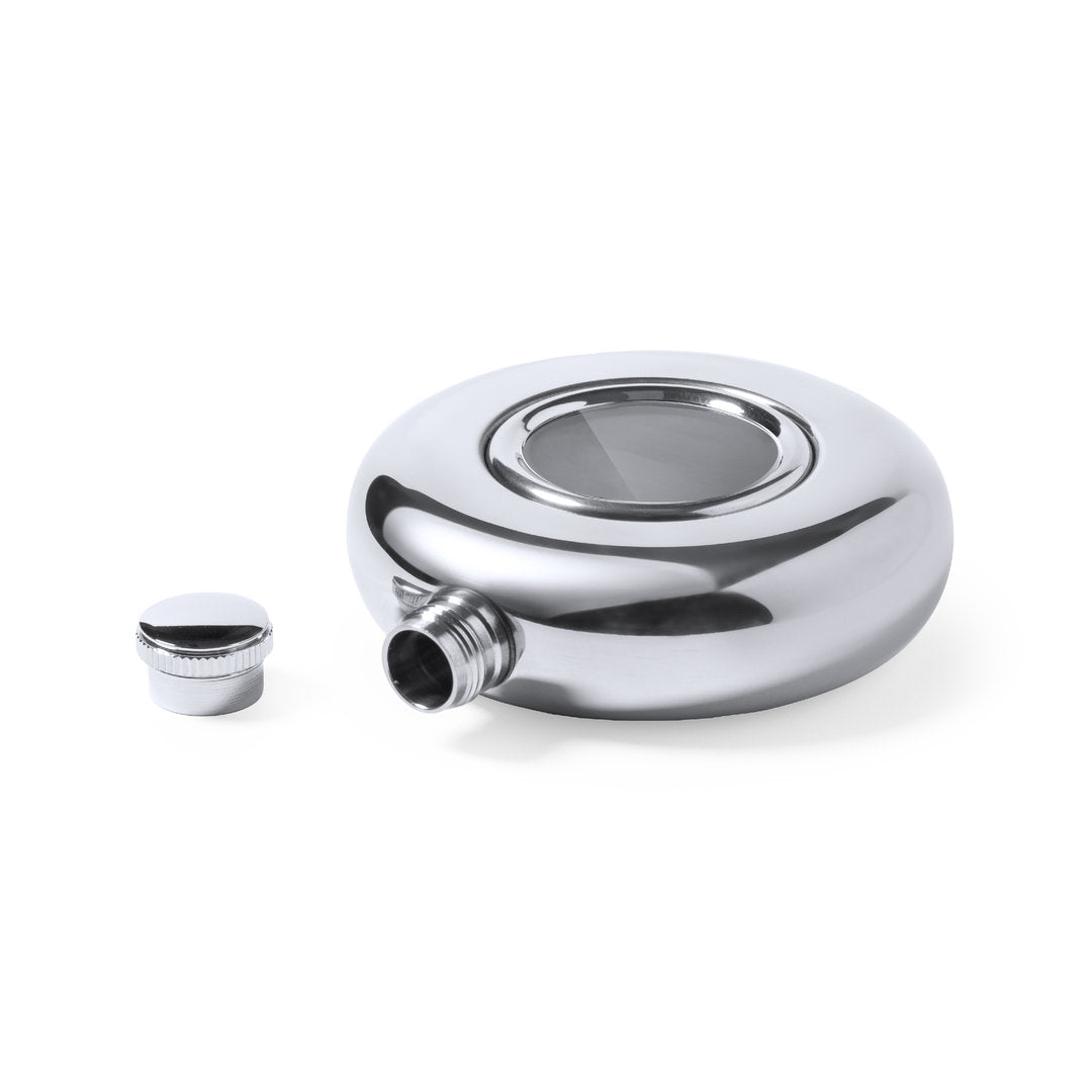 Garrafa de bolso em aço inox