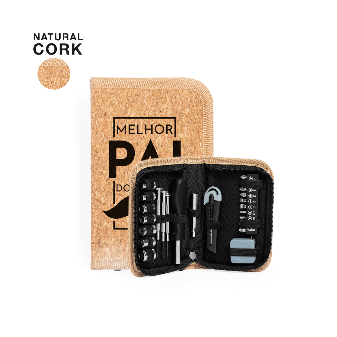 Bolsa Cortiça de Ferramentas "Melhor Pai do Mundo"
