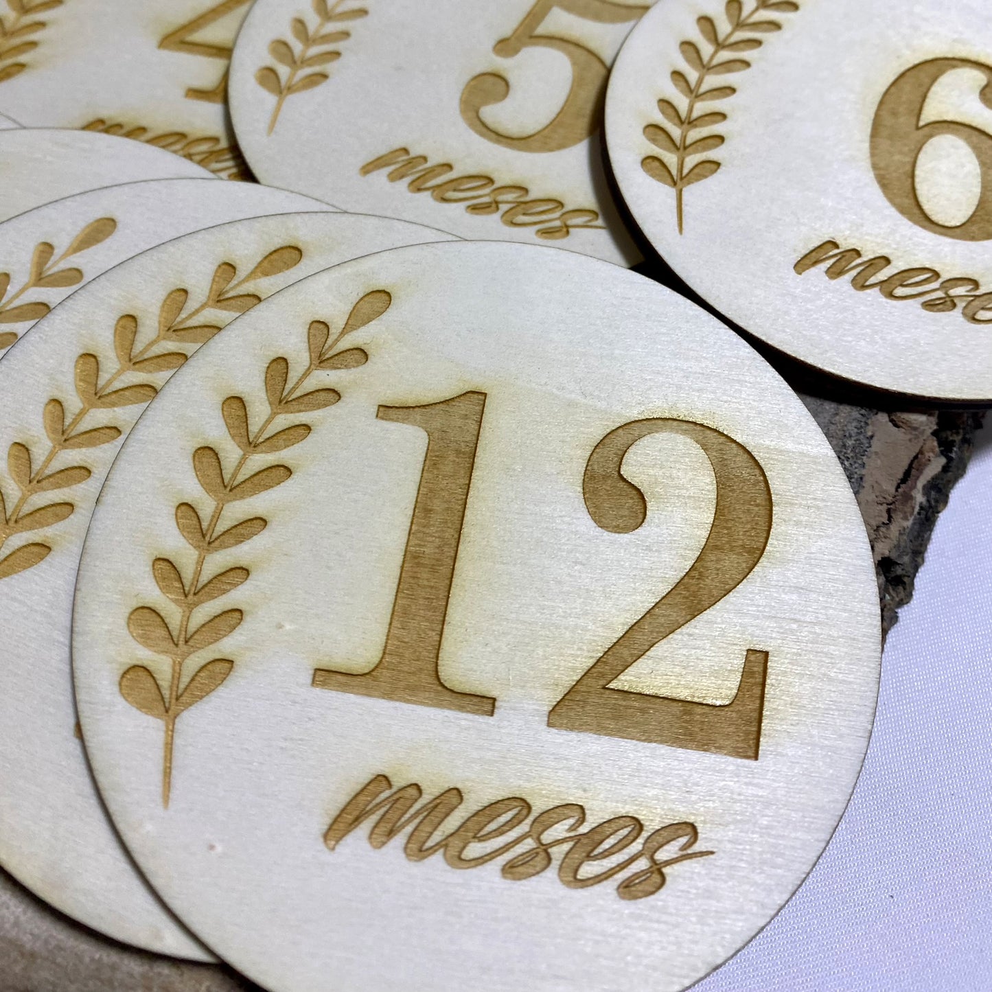 Milestones Plaquinhas mensais do bebé